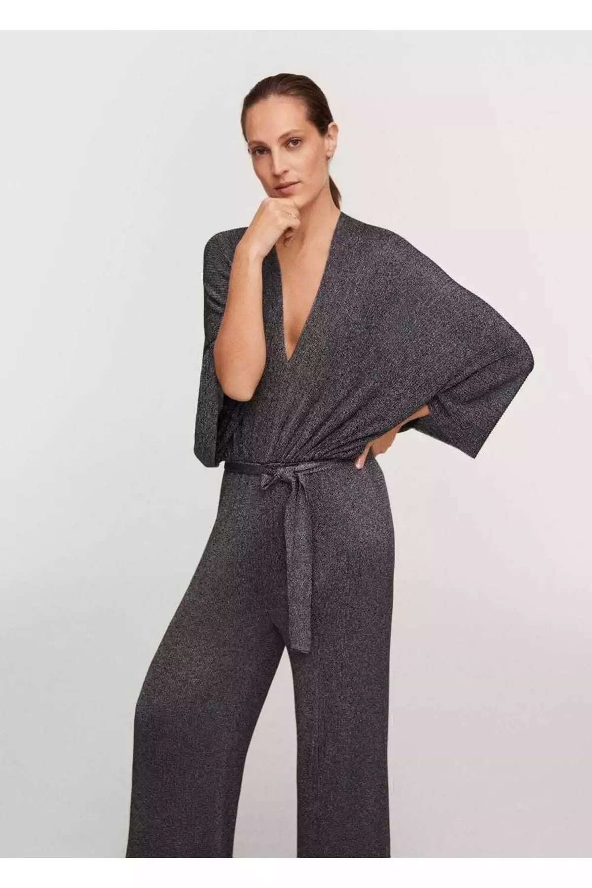 سرهمی رنگ نقره تیره زنانه برند MANGO کد 1750149670