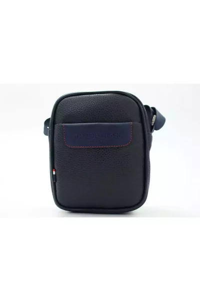 کیف دوشی چرم مصنوعی سرمه ای مردانه برند U.S. Polo Assn. کد 1749172107