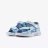 صندل براق نورانی بزرگ آبی دخترانه چپ برند Skechers کد 1750963753