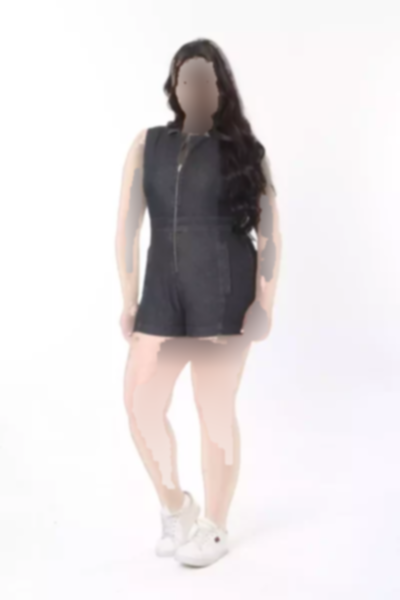 سرهمی جین جیب دار عقب پشت دکولته سایز بزرگ خاکستری آنتراسیت زیپدار زنانه برند Şans کد 1750954749