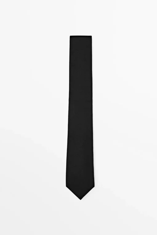 کراوات پنبه ابریشم پیچ و خم برند Massimo Dutti کد 1749677587