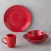 سرویس غذاخوری سرامیک ست تک نفره 4تکه قرمز هچا برند English Home کد 1750188190