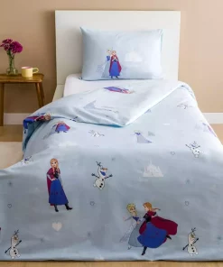 ست کاور بچه گانه کودک چاپی آبی یخ زده برند LC Waikiki کد 1750056068