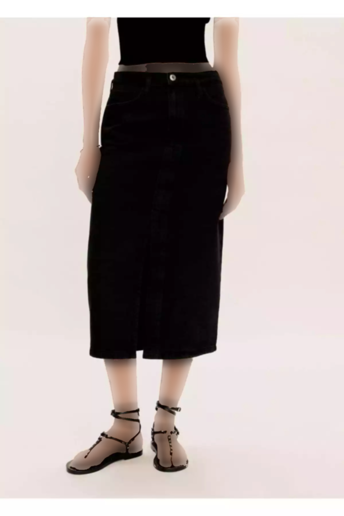 دامن چاک دار جین برند MANGO کد 1751182044