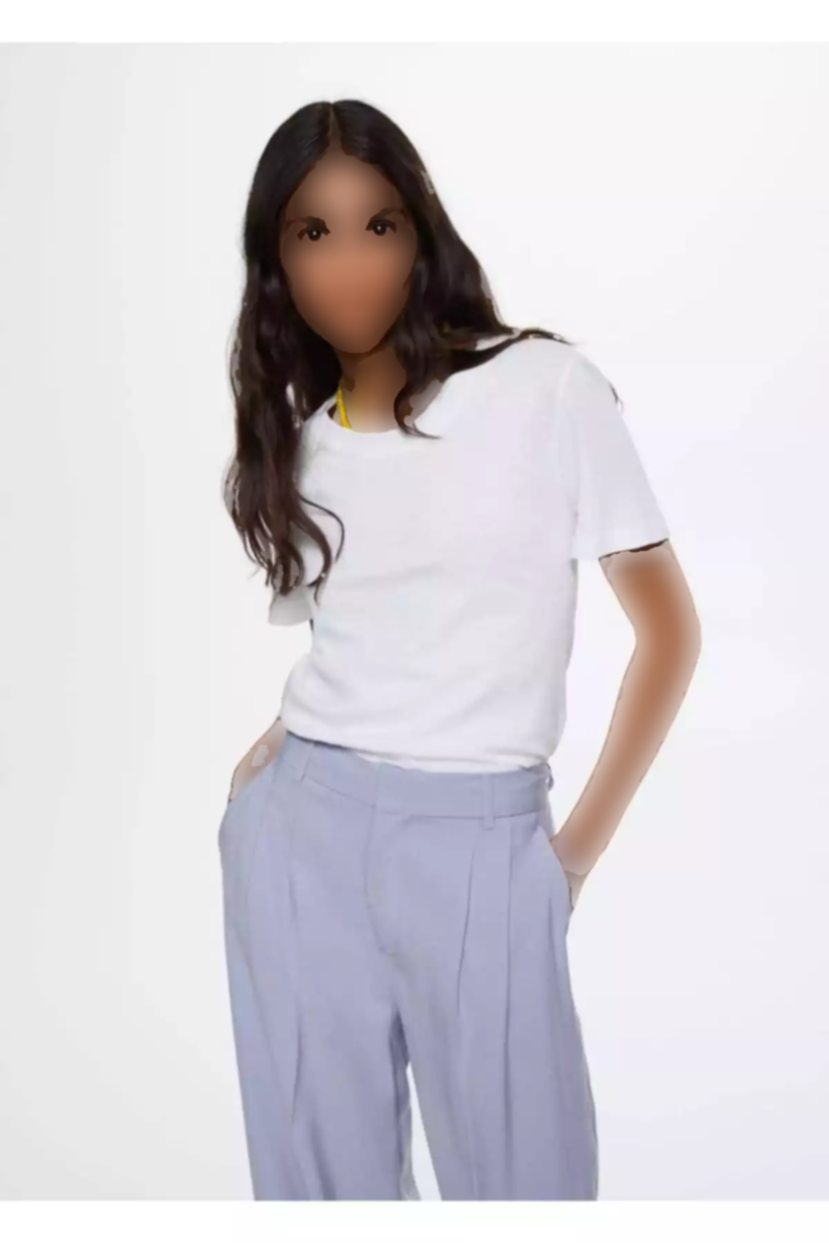 تیشرت کتان-پنبه برند MANGO کد 1750210044