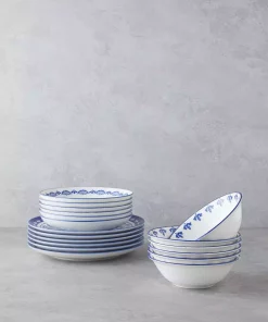 سرویس غذاخوری چینی 6نفره 18تکه سرمه ای برند English Home کد 1750184591