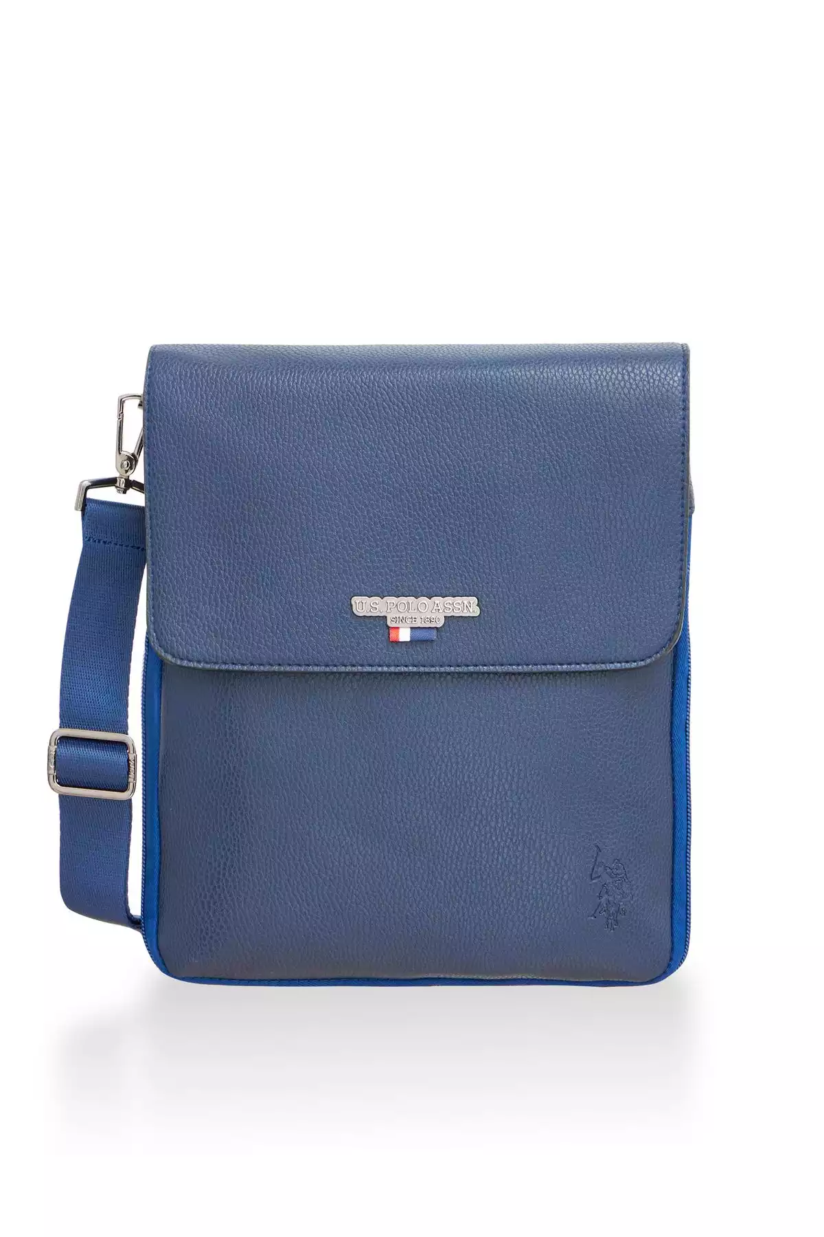 کیف دوشی دستی ضربدری 07مردانه سرمه ای assn برند U.S. Polo Assn. کد 1749183729