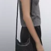 ضربدری بافتنی کیف بند‎دار چرم ناپا برند Massimo Dutti کد 1749923529