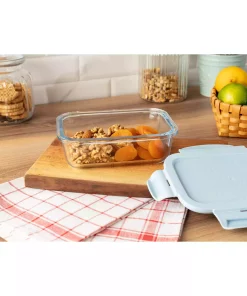 ظرف نگهداری مستطیلی شیشه ای درب‎دار برند Madame Coco کد 1750041792