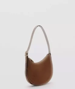 کیف دوشی جیر آرم طرحدار برند MANGO کد 1749923471
