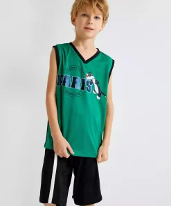 ورزشی بدون آستین یقه هفت چاپی برند Koton کد 1750880468