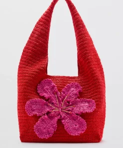 کیف دوشی قرمز زنانه برند MANGO کد 1749919274