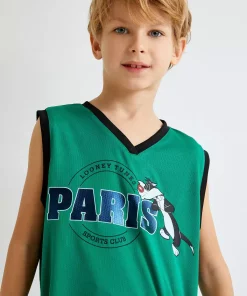 ورزشی بدون آستین یقه هفت چاپی برند Koton کد 1750880468