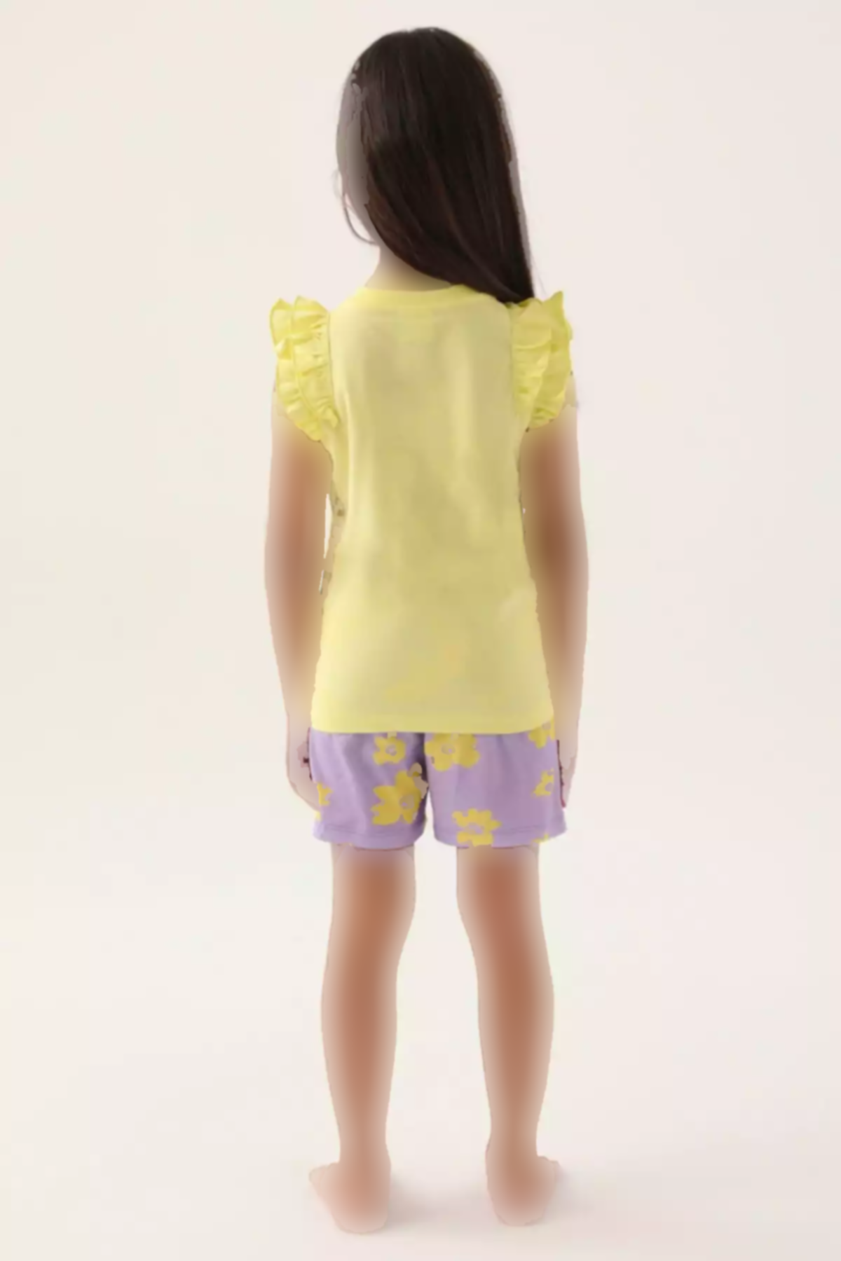 ست شلوارک دخترانه زرد روشن برند U.S. Polo Assn. کد 1749501069