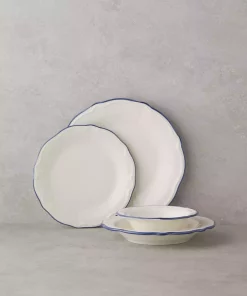 سرویس غذاخوری چینی 6نفره 24تکه آبی برند English Home کد 1750184585