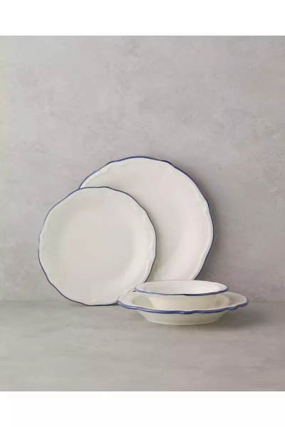 سرویس غذاخوری چینی 6نفره 24تکه آبی برند English Home کد 1750184585