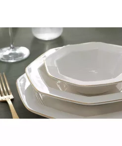 سرویس غذاخوری چینی 6نفره 24تکه طلایی لونی برند English Home کد 1750188129