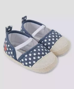 کفش عروسکی کودک دخترانه خالدار جین برند U.S. Polo Assn. کد 1750981270