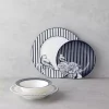 سرویس غذاخوری چینی 6نفره 24تکه باغ سرمه ای سفید برند English Home کد 1750188071