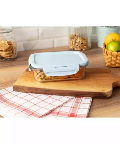 ظرف نگهداری مستطیلی شیشه ای دربدار برند Madame Coco کد 1750041792