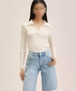 شلوارک برمودا پاچه جین برند MANGO کد 1750846271