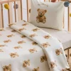 ست کاور سرویس خواب کودک چاپی Teddy خرس کوچولو شیری 100پنبه برند LC Waikiki کد 1750049227