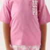 ست شلوارک صورتی دخترانه برند U.S. Polo Assn. کد 1749498071