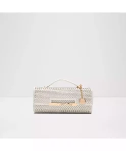 کیف دستی چرم مصنوعی قد متوسط درب‎دار سفید زنانه نووی برند Aldo کد 1750066869