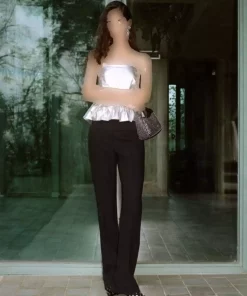 کوچک زنجیردار نگین دار کیف استراس برند MANGO کد 1749912858