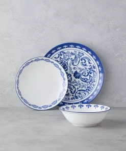 سرویس غذاخوری چینی 6نفره 18تکه سرمه ای برند English Home کد 1750184591