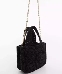 کوچک قلاب دوزی گلدار کیف برند MANGO کد 1749912853