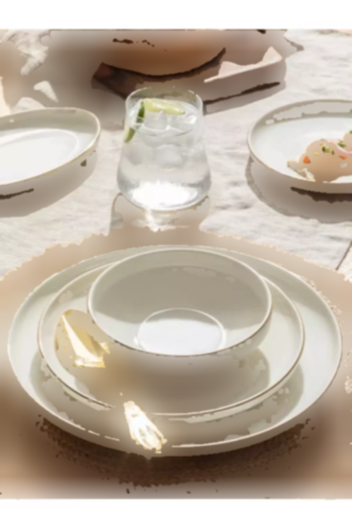 سرویس غذاخوری چینی پنبه 6نفره 27تکه طلایی برند English Home کد 1750188123