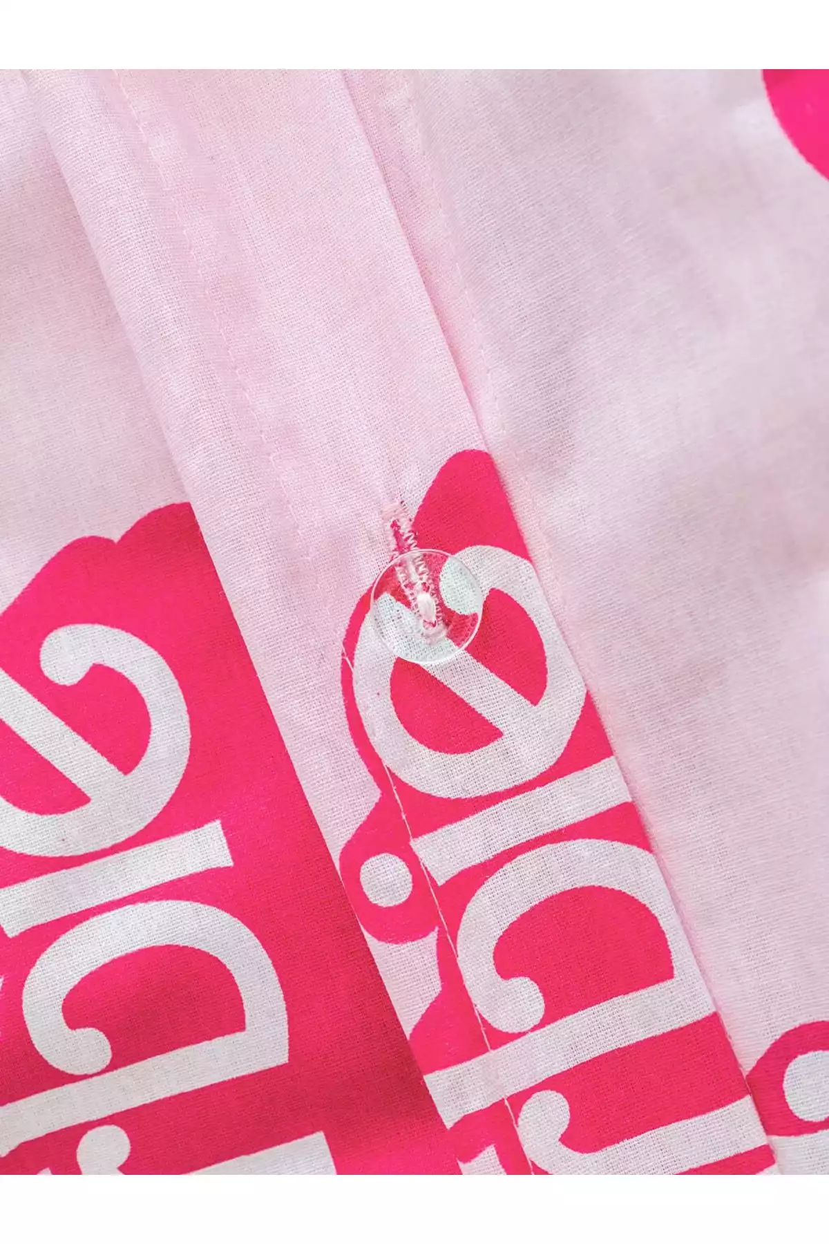 ست کاور تک نفره چاپی صورتی برند LC Waikiki کد 1750056066