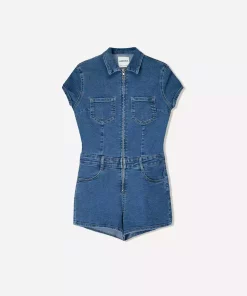 سرهمی کوتاه جین برند Bershka کد 1750149668