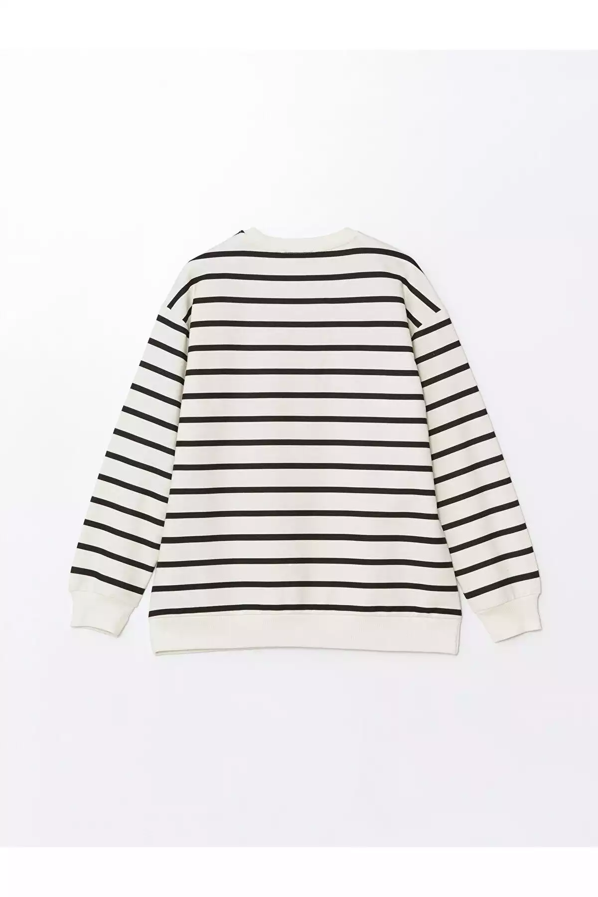 سوییشرت راهراه یقه گرد زنانه برند LC Waikiki کد 1750991465