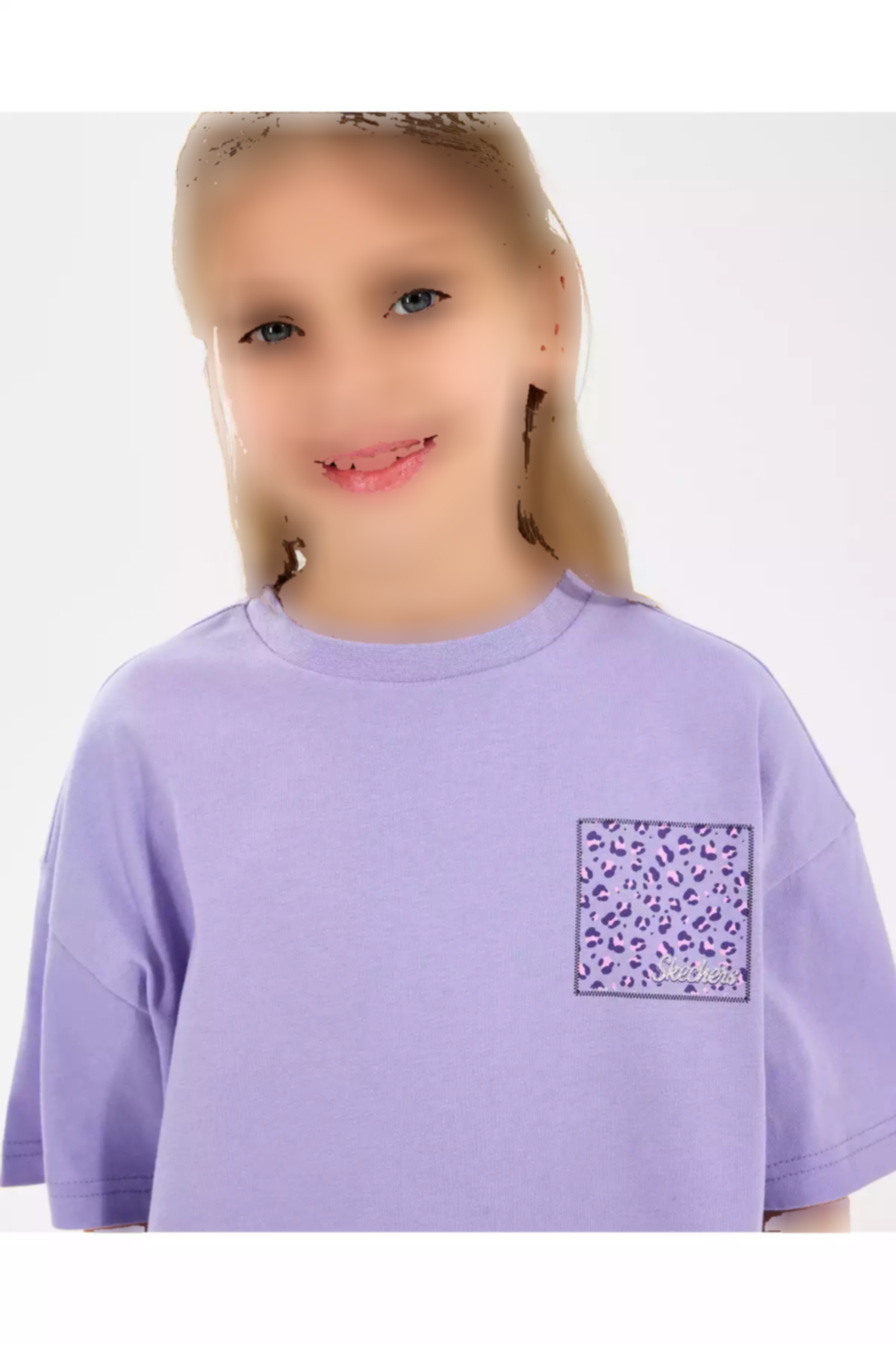 تیشرت بزرگ بنفش دخترانه برند Skechers کد 1749867733
