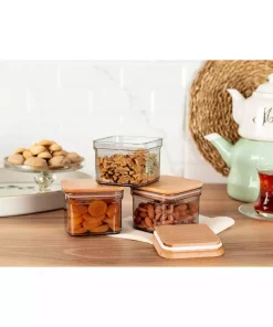 ظرف نگهداری چوب درب‎دار کاویرا برند Madame Coco کد 1750041791