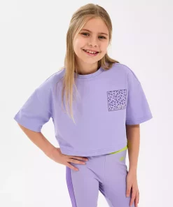 تیشرت بزرگ بنفش دخترانه برند Skechers کد 1749867733