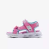 صندل براق نورانی بزرگ صورتی دخترانه برند Skechers کد 1750963695