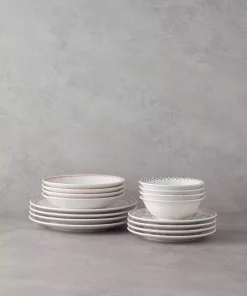 سرویس غذاخوری سرامیک 4نفره 16تکه سبز انولا برند English Home کد 1750184528