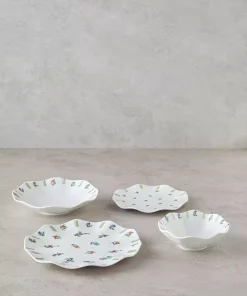 سرویس غذاخوری چینی 6نفره 24تکه سبز-آبی دلپذیر برند English Home کد 1750188064