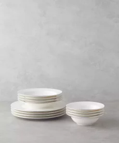 سرویس غذاخوری چینی 4نفره 12تکه نقره ای برند English Home کد 1750188075