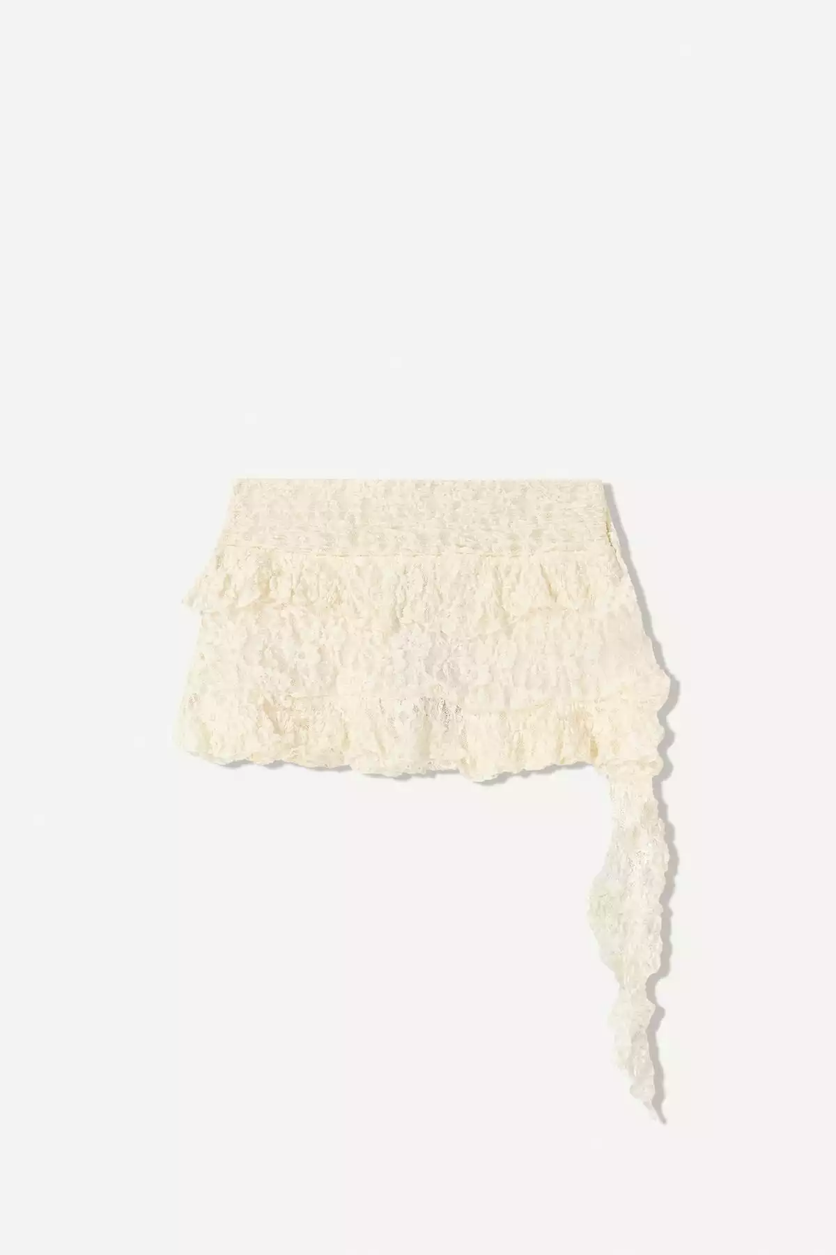 دامن کوچک چیندار توری برند Bershka کد 1751181987