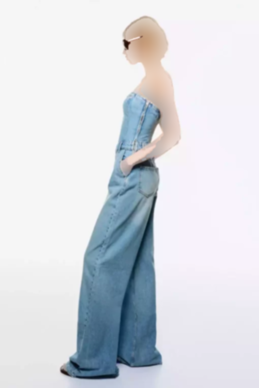 سرهمی جین باندو برند Bershka کد 1750164131