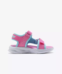 صندل براق نورانی بزرگ صورتی دخترانه برند Skechers کد 1750963695