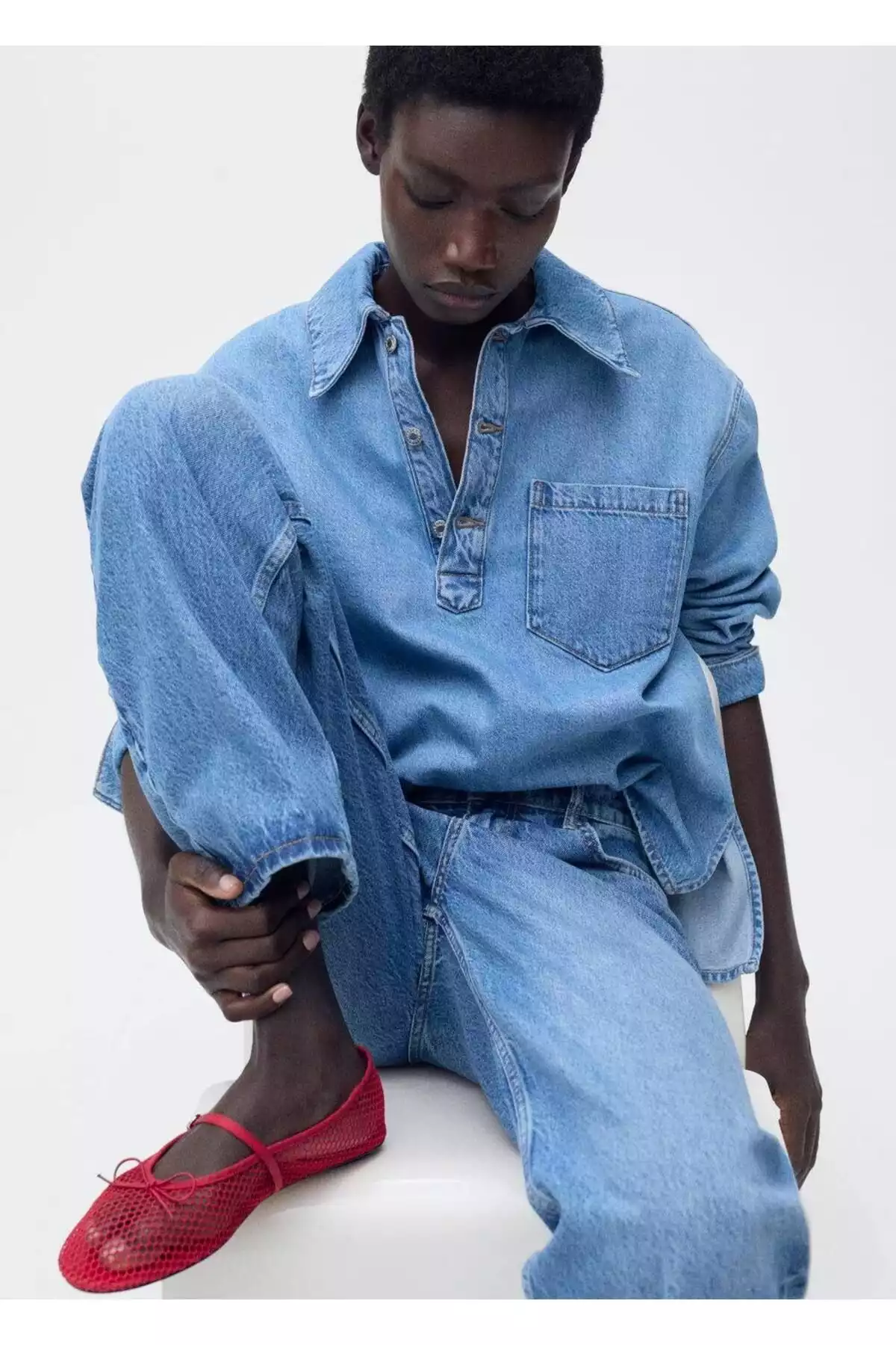 کفش عروسکی سگک دار برند MANGO کد 1750624989