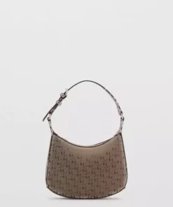 کیف دوشی آرم طرح‎دار برند MANGO کد 1749912738