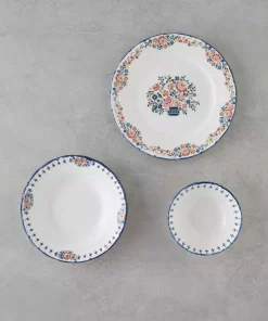 سرویس غذاخوری چینی 4نفره 12تکه رنگی پیکسل ها برند English Home کد 1750188067
