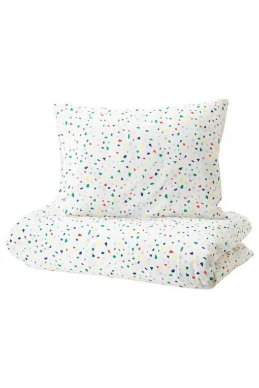 ست کاور سرویس خواب مدرن بچه گانه خالدار تک نفره چند رنگ سفید سانتی متر برند IKEA کد 1750058538