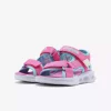 صندل براق نورانی بزرگ صورتی دخترانه برند Skechers کد 1750963695